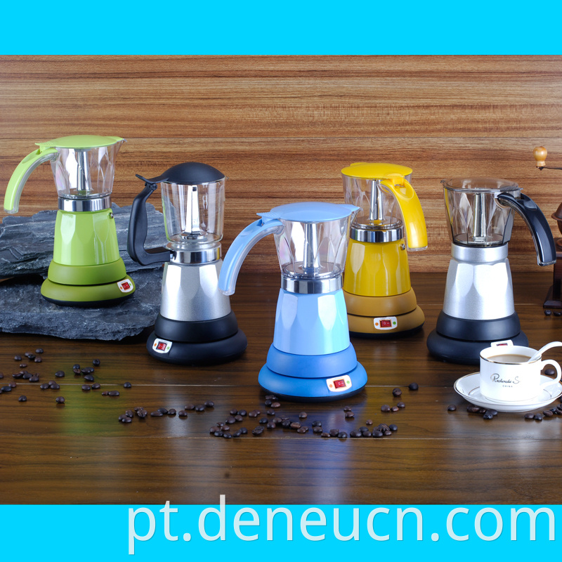 Round shape base electric espresso 6 cups coffee maker JK40401-E(664)